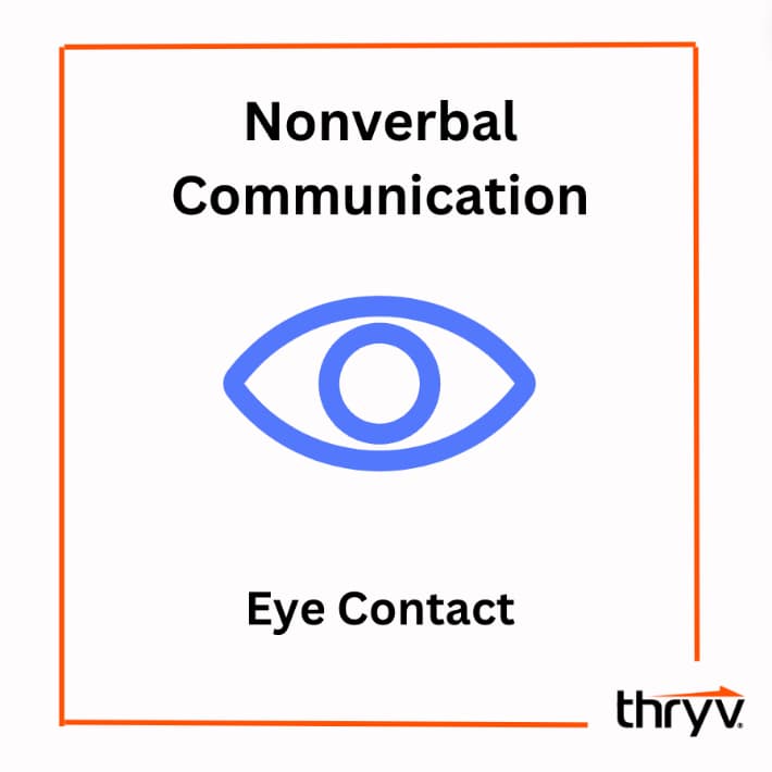 nonverbal communication eye contact example